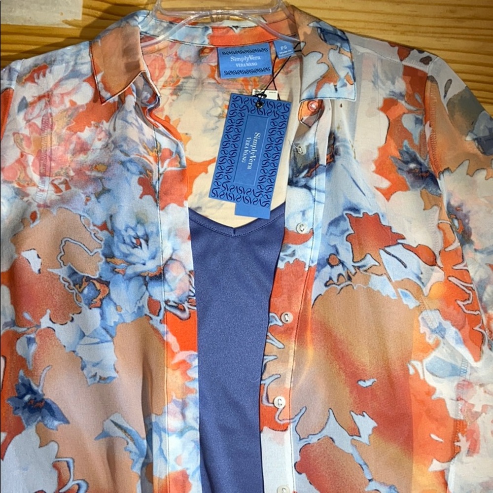 Simply Vera Wang Shirt with Camisole